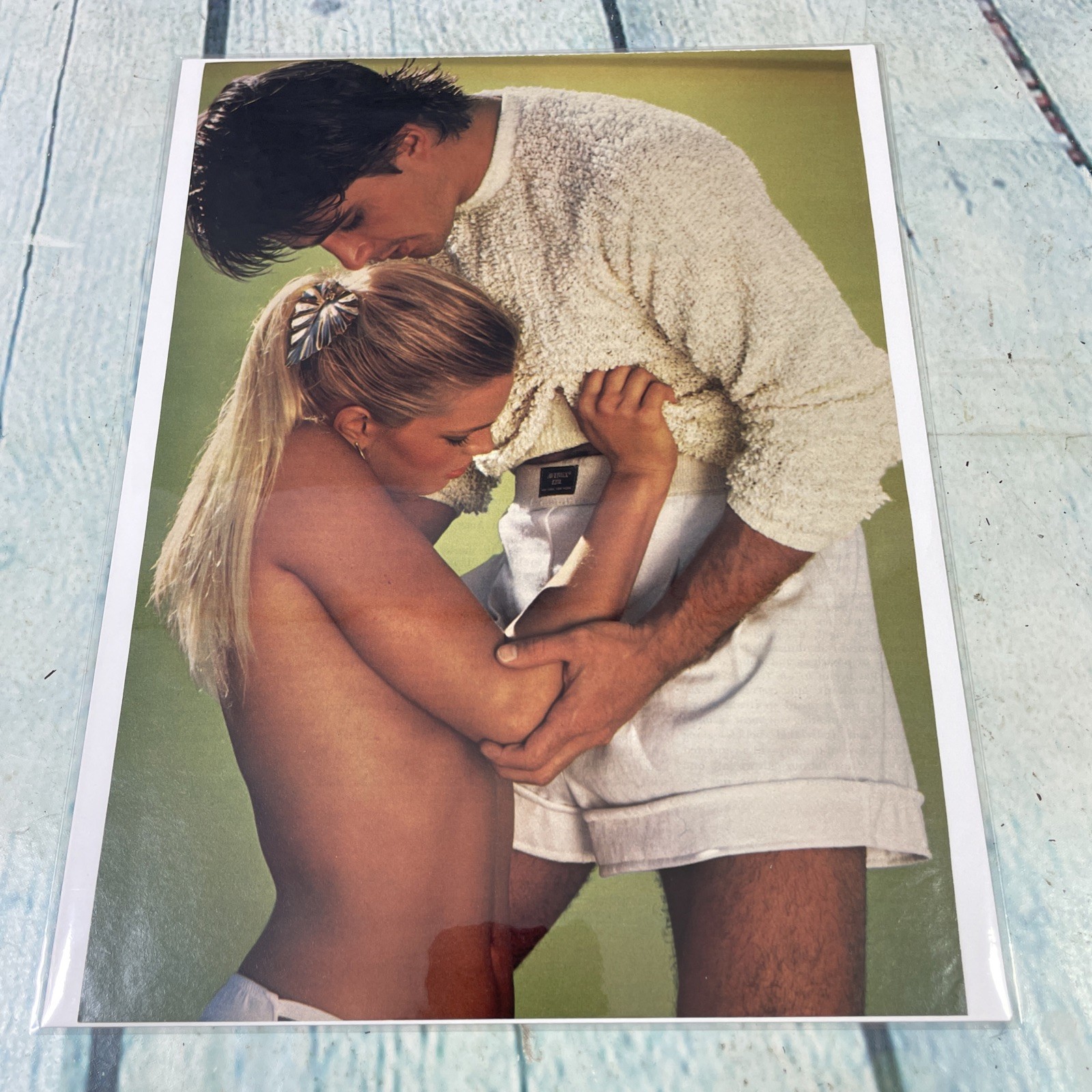 1982 Sexy Lady Hot Body Blonde Vintage Print Ad/Poster Pinup Art Magazine Page