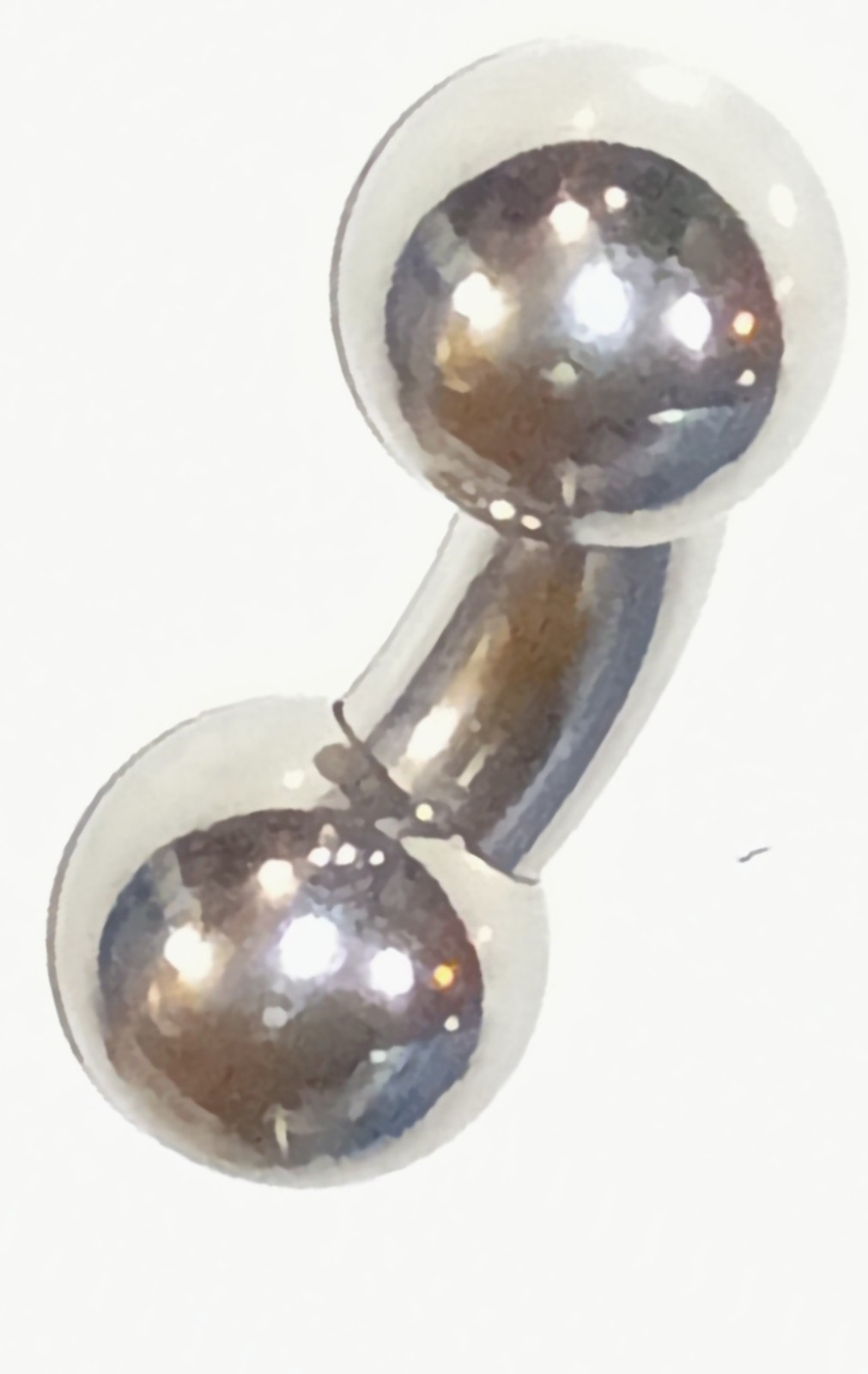 1 00g 5/8 Prince Albert Jewelry  Ampallang Bent Barbell Weight Sexy 19mm Ball