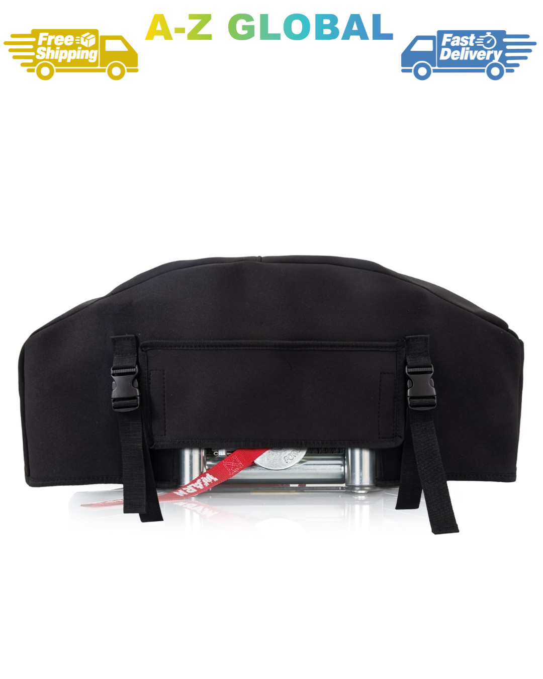 Winch Cover,Heavy Duty UV-resistant Waterproof Winch Protective Cover with Draws