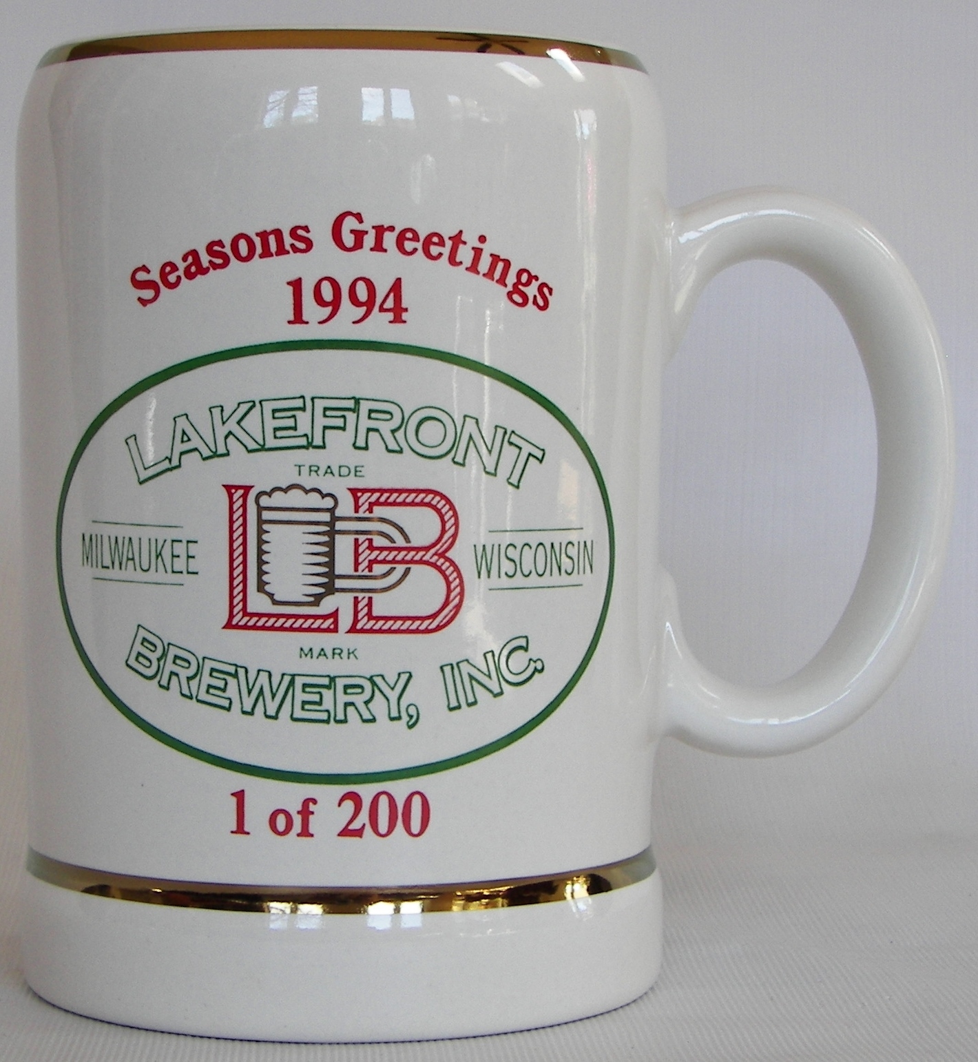 Lakefront Brewery, Milwaukee, WI 1994 1 of 200 beer mug