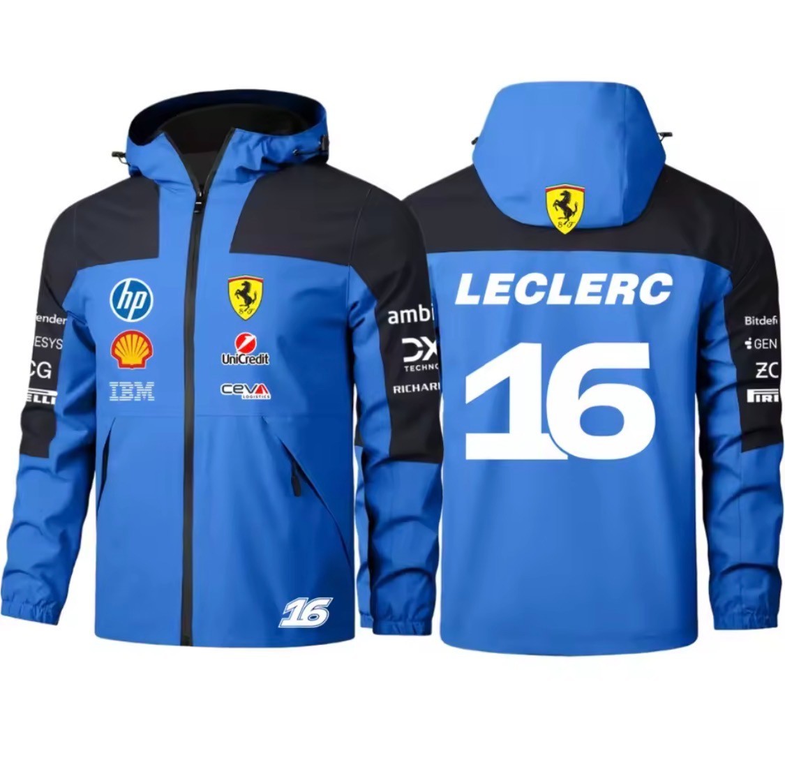 Ferrari 16 44 Hamilton Leclerc 2026 Windproof Jacket