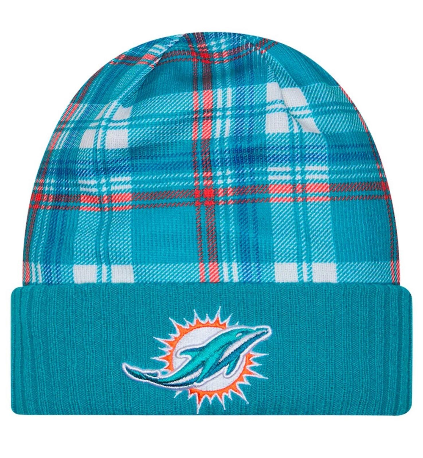 NEW - 2024 New Era Cold Weather Statement Knit Beanie (Miami Dolphins) NEW - 2024 New Era Cold Weather Statement Knit Beanie (Miami Dolphins)