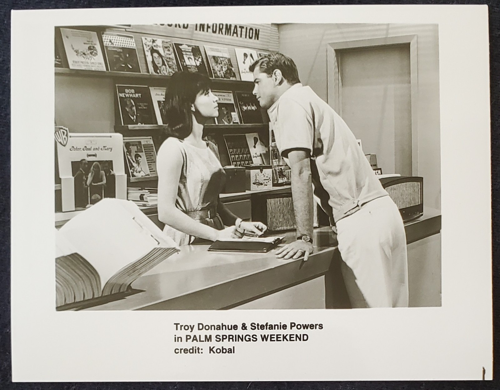 1963 Troy Donahue Stefanie Powers Palm Springs Weekend  Kobal 1990s 4x5 Pf Photo