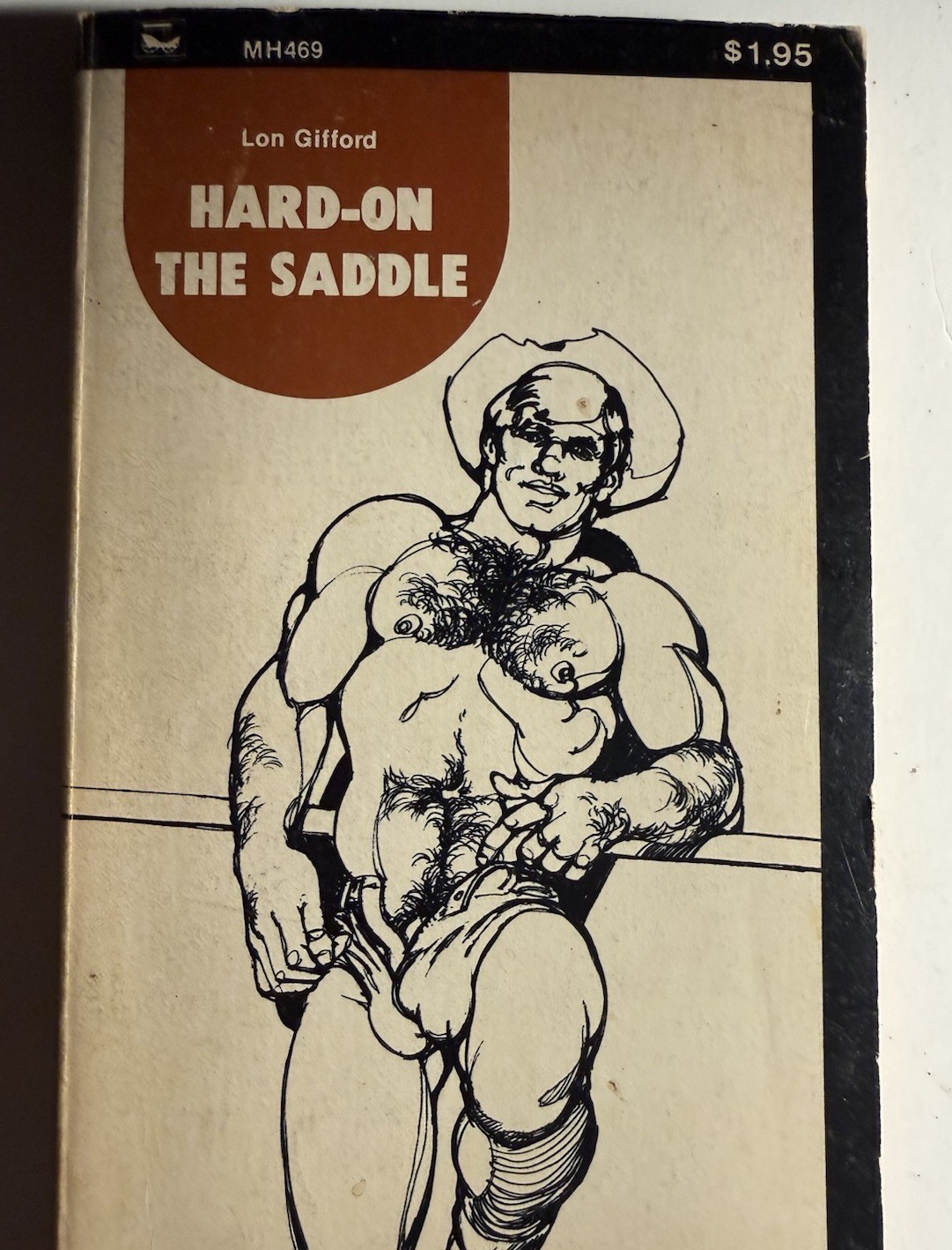 HARD ON THE SADDLE  -1974 LON GIFFORD -MANHARD VINTAGE PULP NOVEL GAY INTEREST