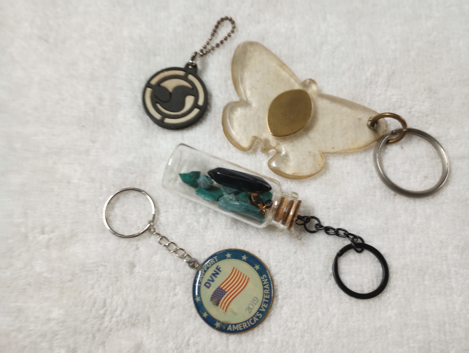 Lot of 4 Key Chains 2 Vintage