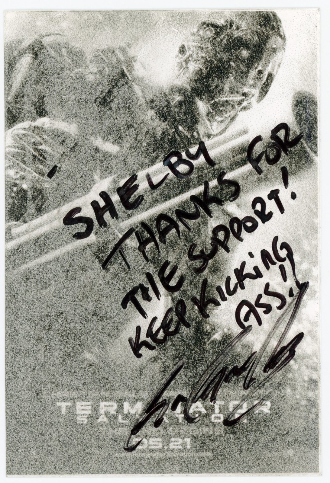 Greg Plitt (Fitness Model) ~ Signed Autographed Terminator Photo Card ~ JSA LOA