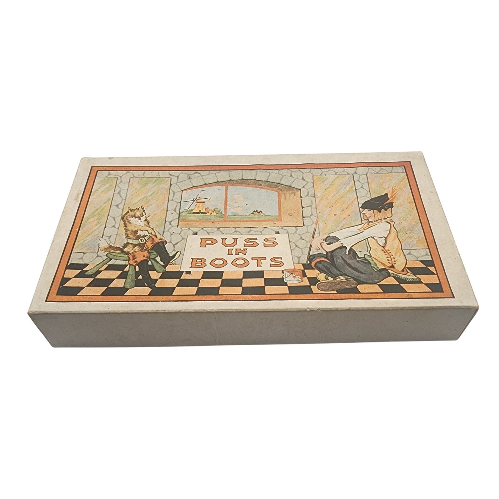 Vintage Puss In Boots Petite Notes Stationery Set Boxed Note Cards Envelopes