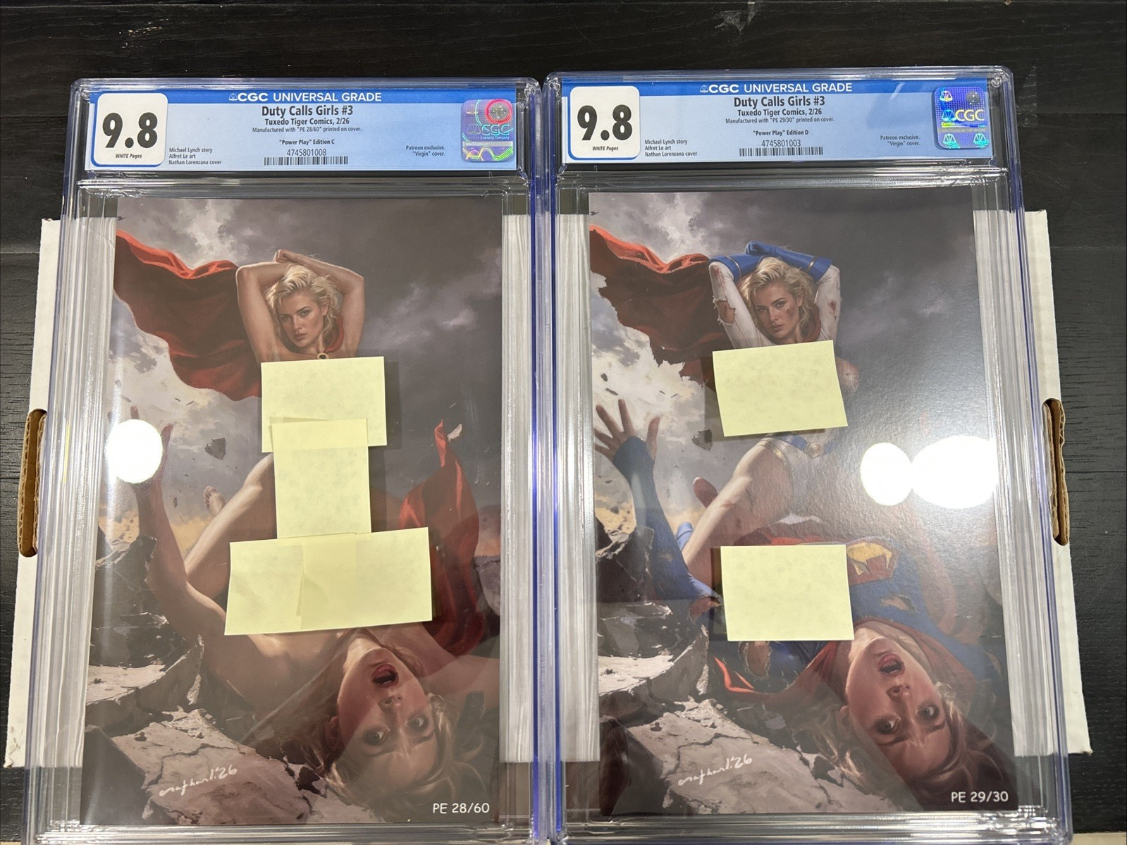 Power Girl/Supergirl: Duty Calls Girls #3 - 2 CGC 9.8 Books - Eds. C & D (2026)