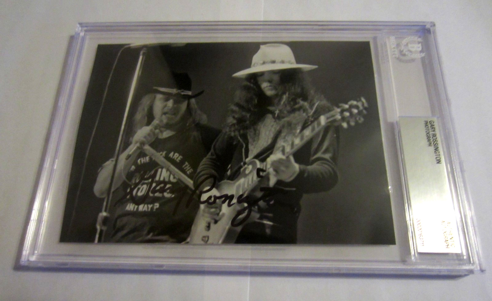 Gary Rossington guitarist Lynyrd Skynyrd signed autographed 5x7 photoBAS Beckett