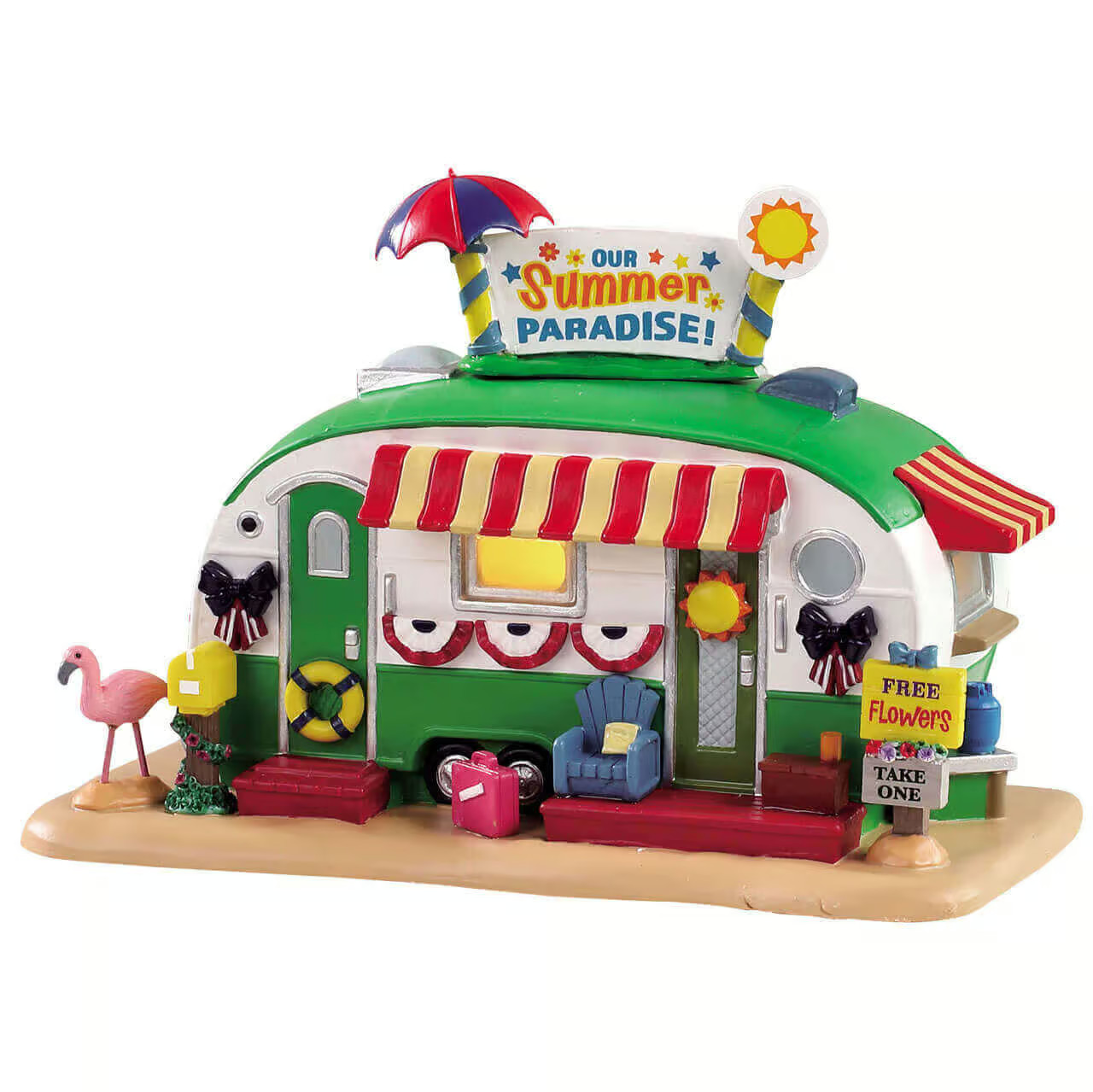 RETIRED 2019 LEMAX AMERICANA Village - OUR SUMMER PARADISE Camper Light Up