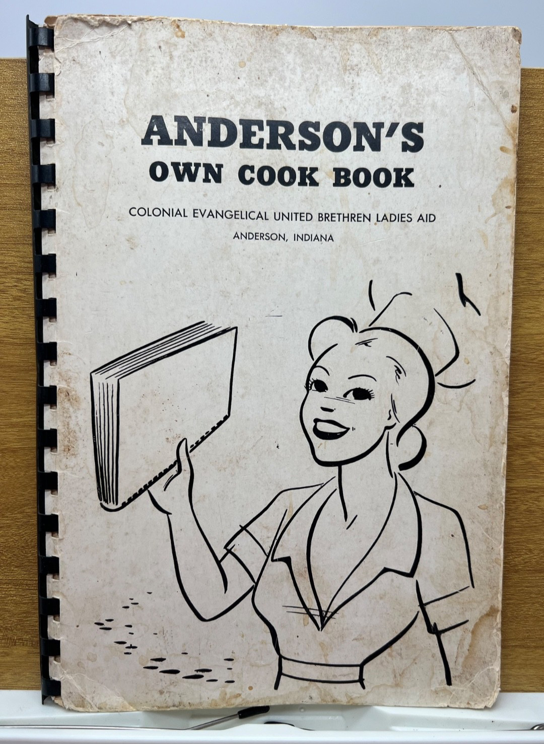 Anderson\'s Own Cook Book Anderson Indiana Vintage Spiral Cookbook 1952