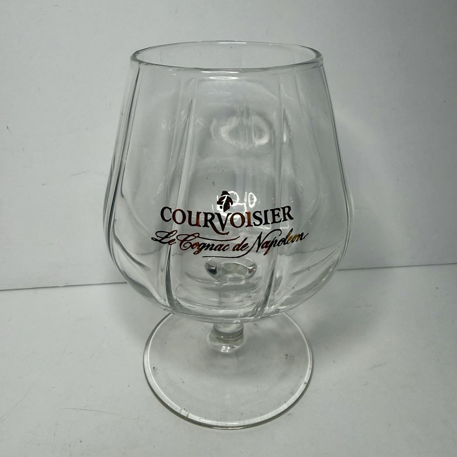 Courvoisier Cognac Ribbed Snifters Glass 4.75\