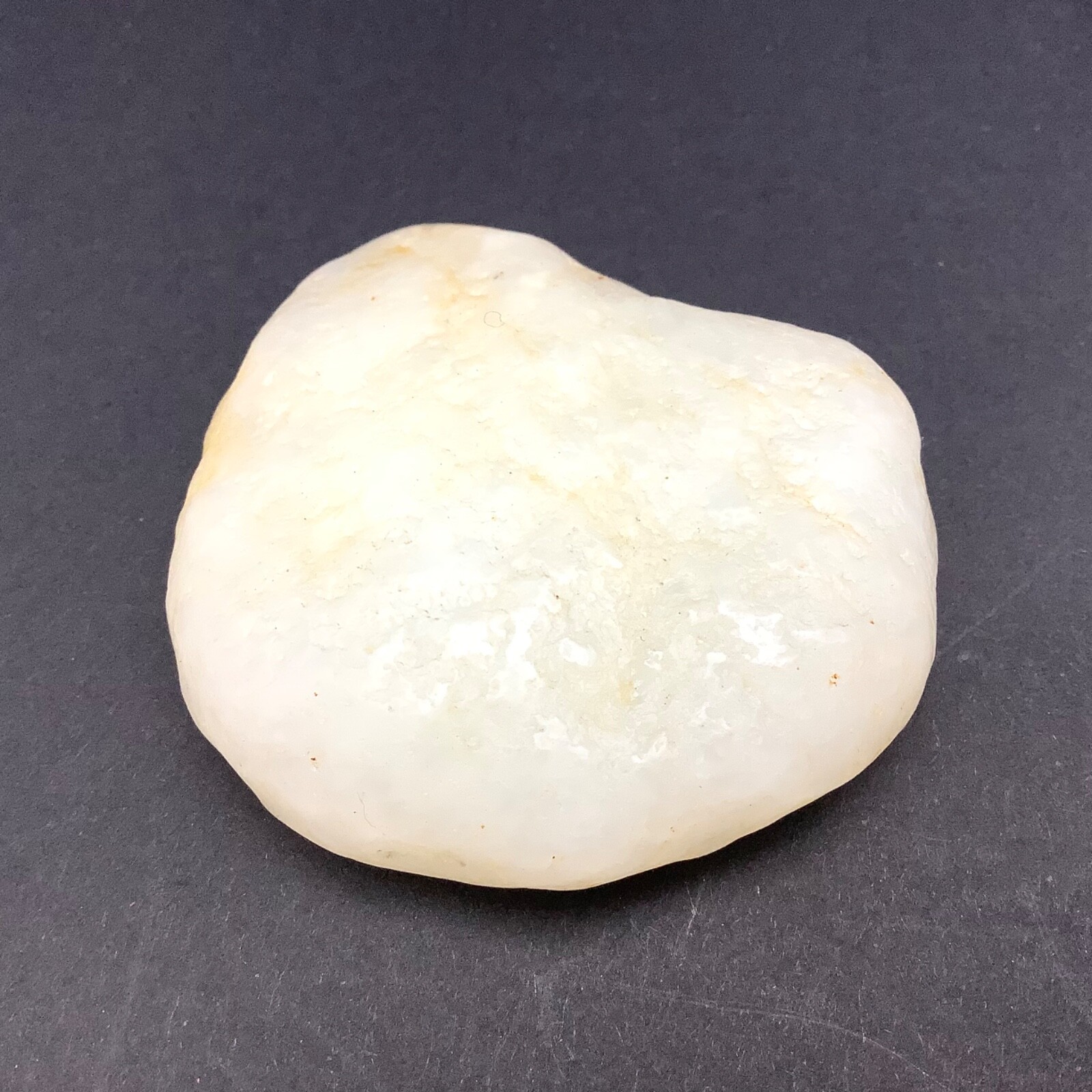 Hotan White Jade Pebble Nephrite Jade Specimen River Stone Hetian China #51