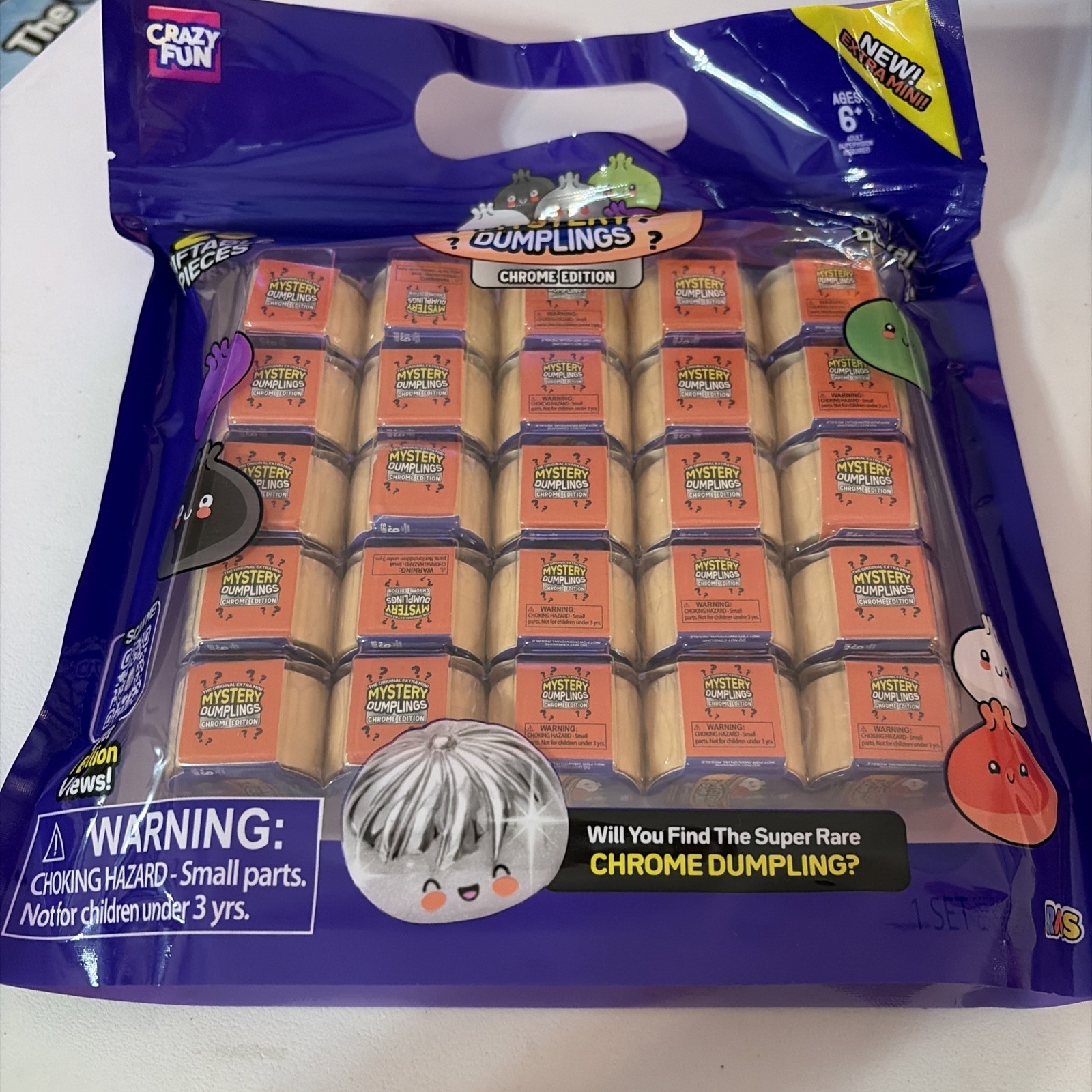 Crazy Fun Mystery Dumplings Chrome Edition Blind Pack 25pk Ages 6+ 9254013