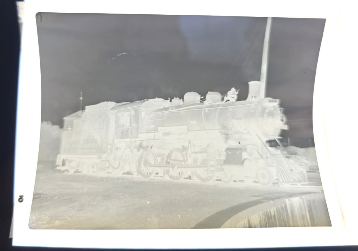 7/23/48 Canadian Pacific Railway No. 874 2-8-0 London, ONT Photo Negative
