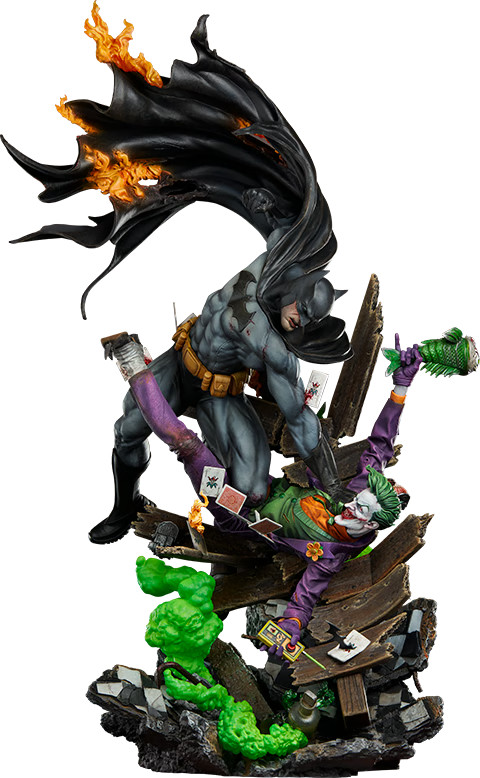 Sideshow 1/4 EX Batman vs The Joker: Eternal Enemies DC Comics Figure Statue Sideshow 1/4 EX Batman vs The Joker: Eternal Enemies DC Comics Figure Statue