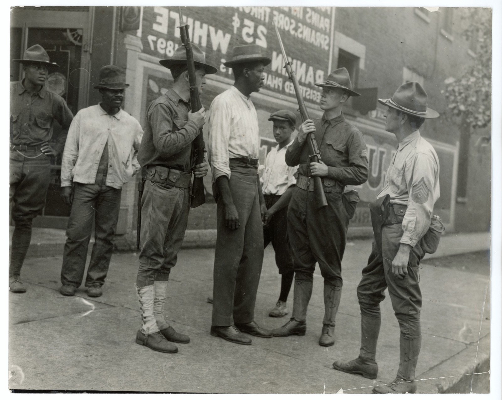1919 orig. Chicago Race Riot Jun Fujita original photograph Illinois Nat. Guard