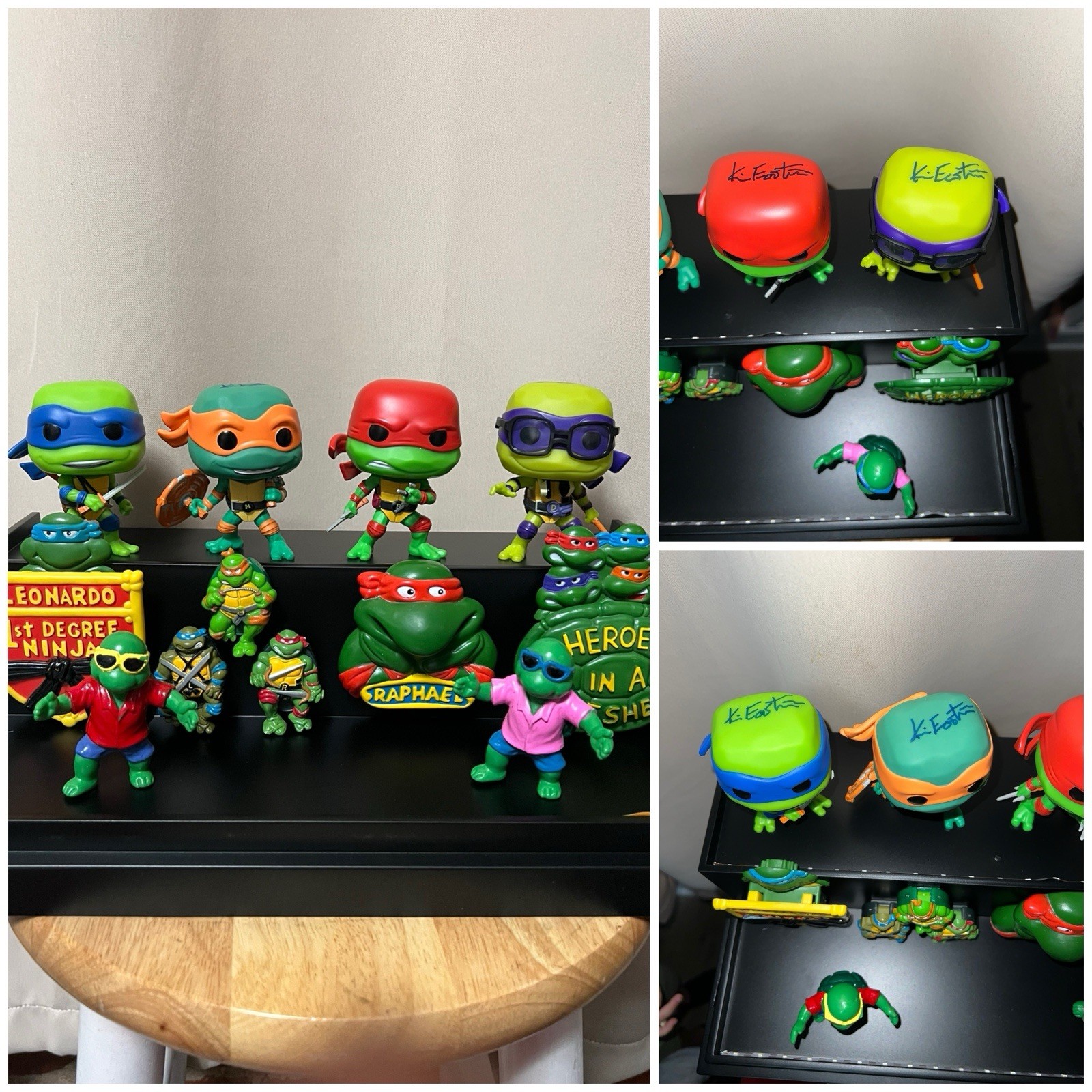 TMNT kevin eastman signed funko pop, Vintage Accessories Extra W/hard Case.