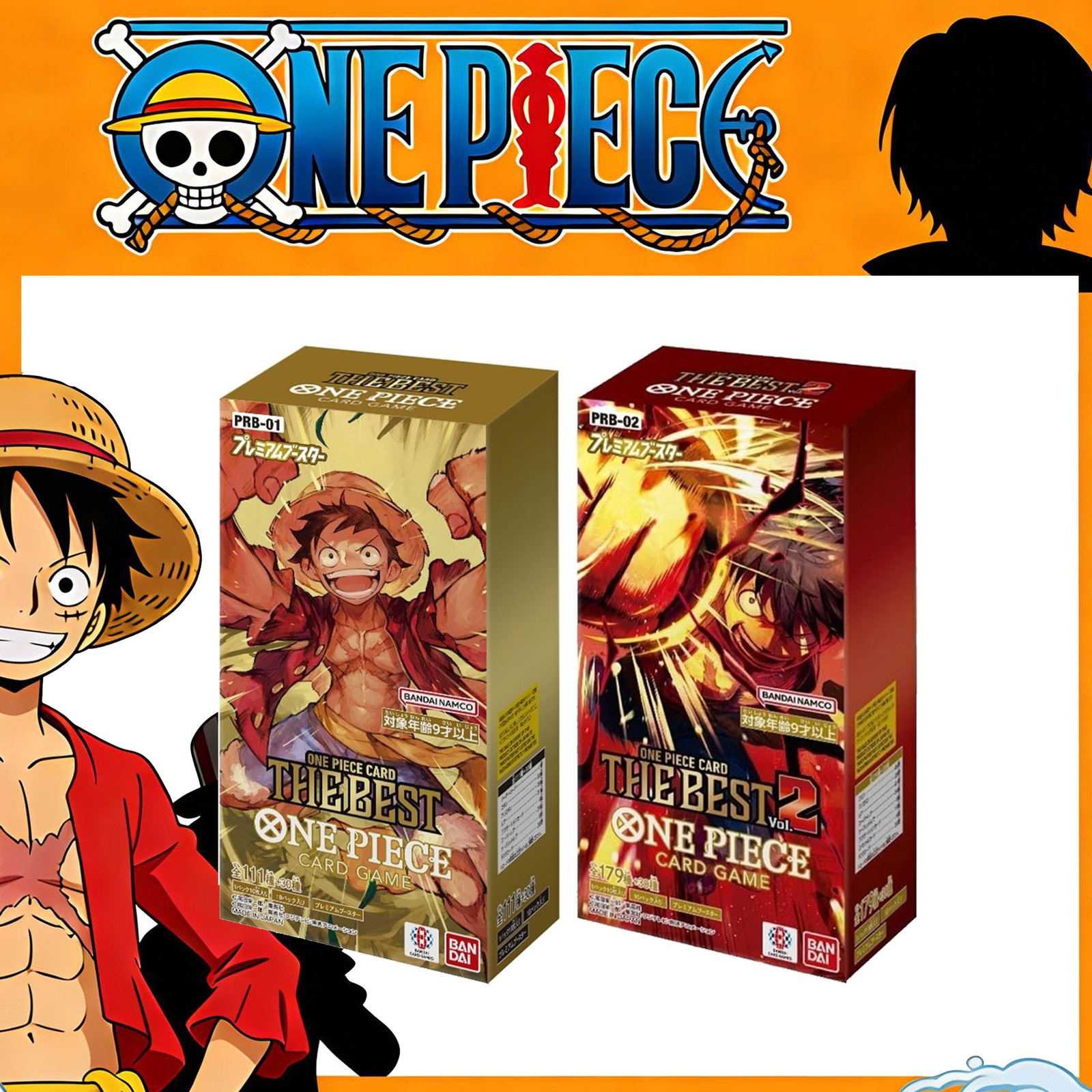 Sealed One Piece TCG PRB-01 PRB-02 Japanese Premium Booster Box Japanese Sealed