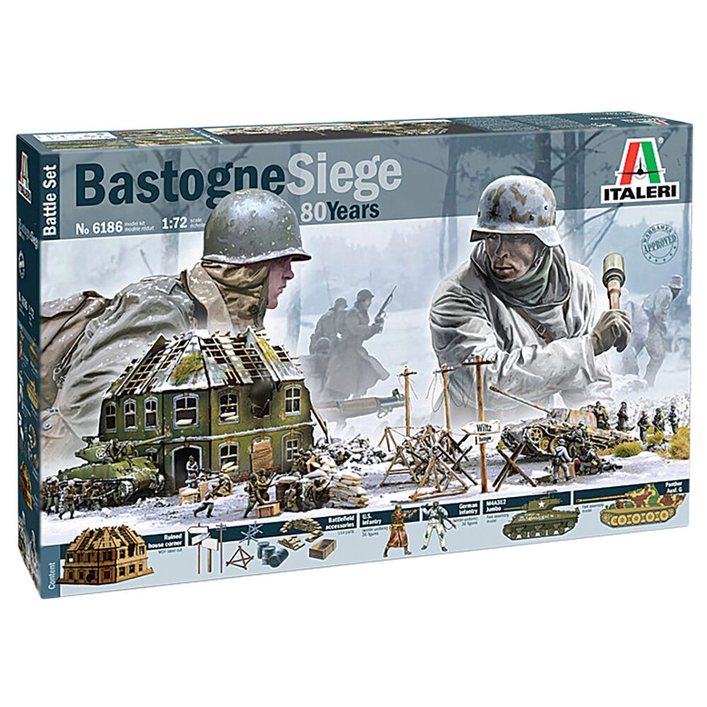 Siege of Bastogne 1/72 Plastic Figure Set Italeri (6186)