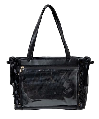 WEGO Ita Bag S Size Lace Up Tote Clear Display A4 Fandom Black Japan