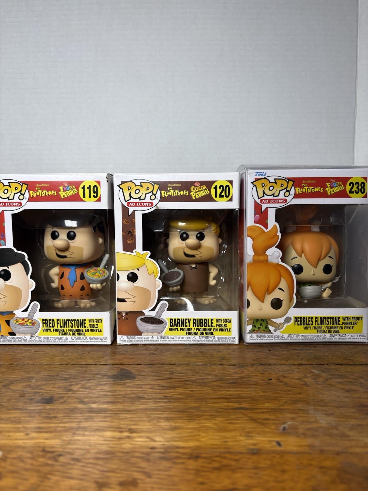 Funko Pop The Flintstones With Fruity Pebbles & Cocoa Pebbles #119, #120, #238