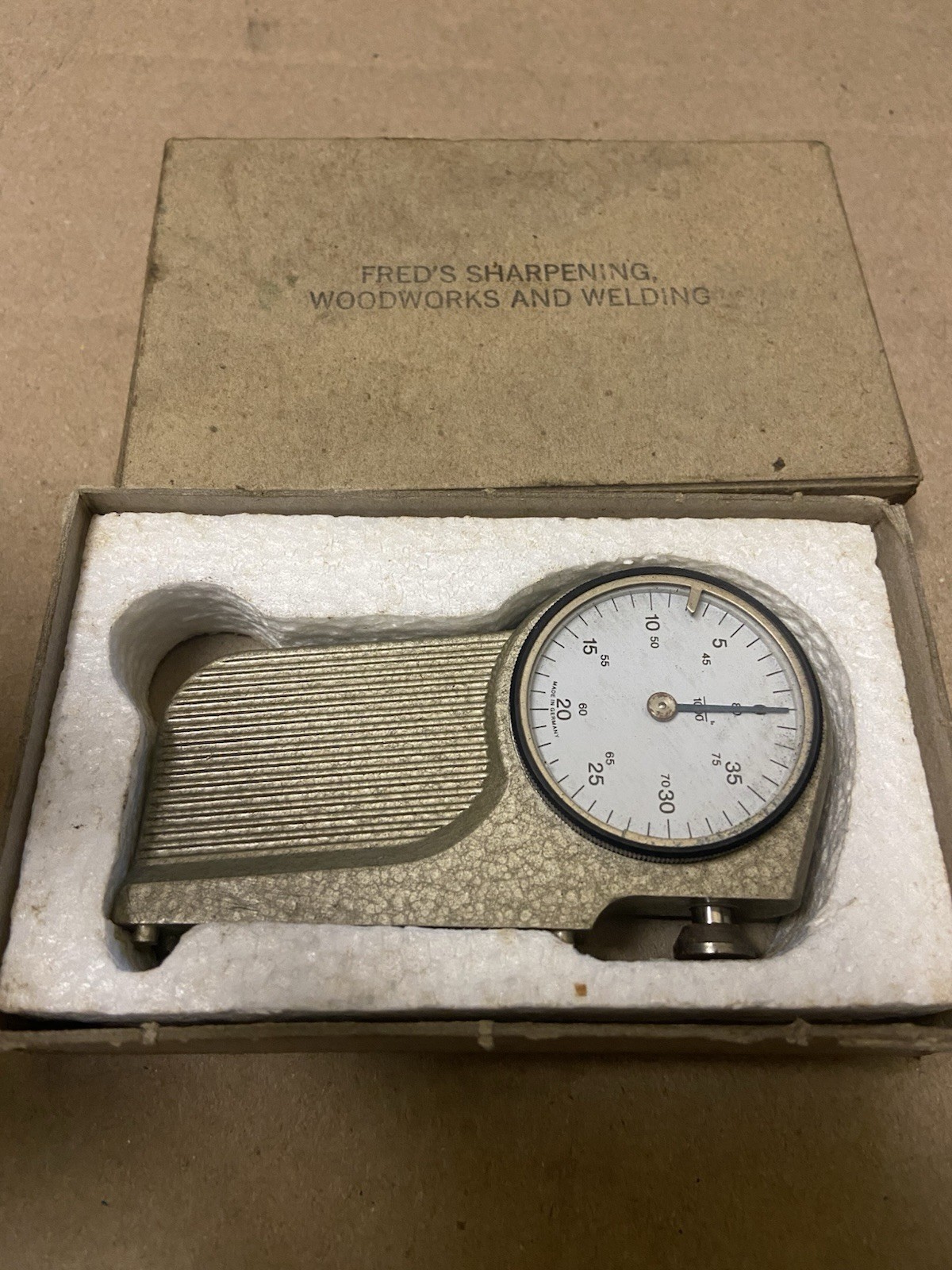 Vintage Foley Belsaw Saw Setting Side Dial Thickness Gauge