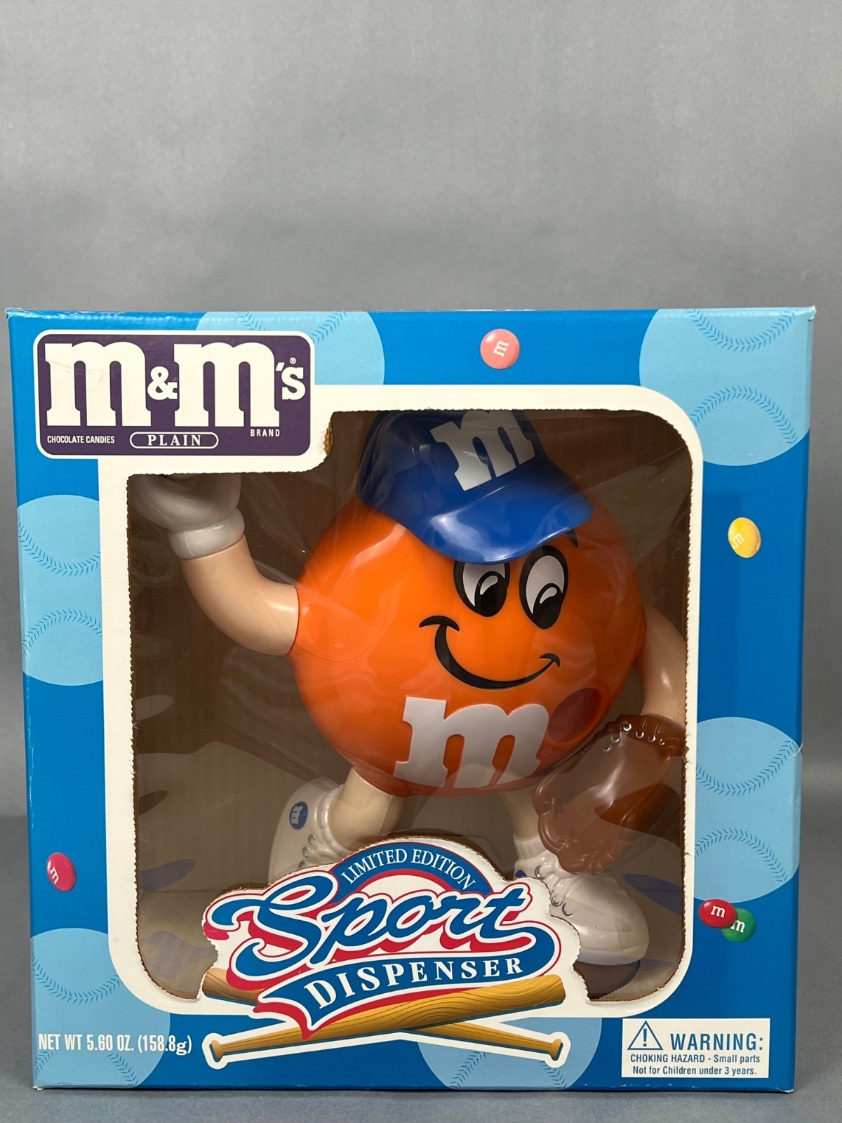 1995 M&M\'s Limited Edition Sports Baseball Player Candy Dispenser NIB