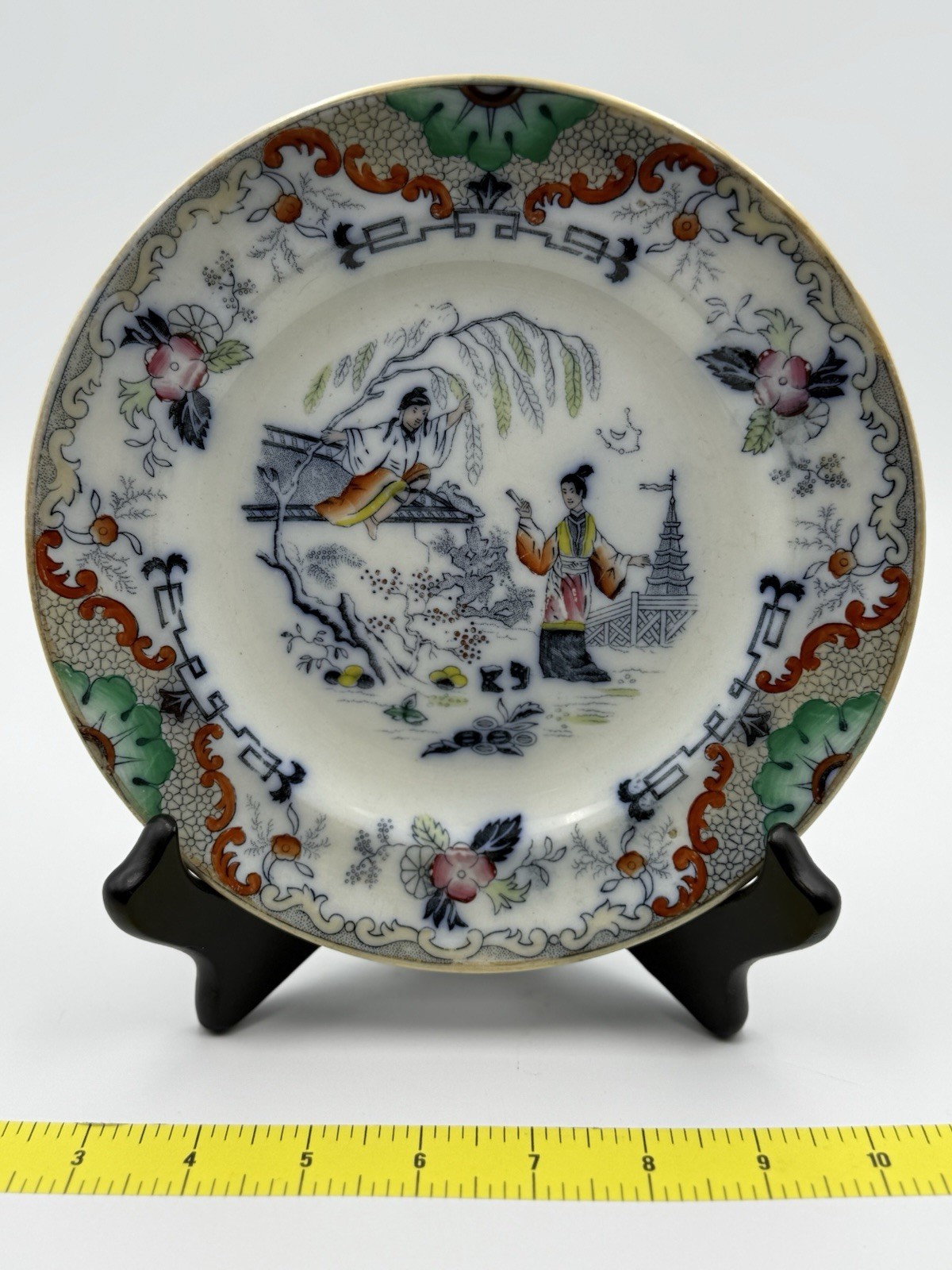 Antique Porcelain Petrus Regout Maastricht Timor Oriental Plate Netherlands 1836