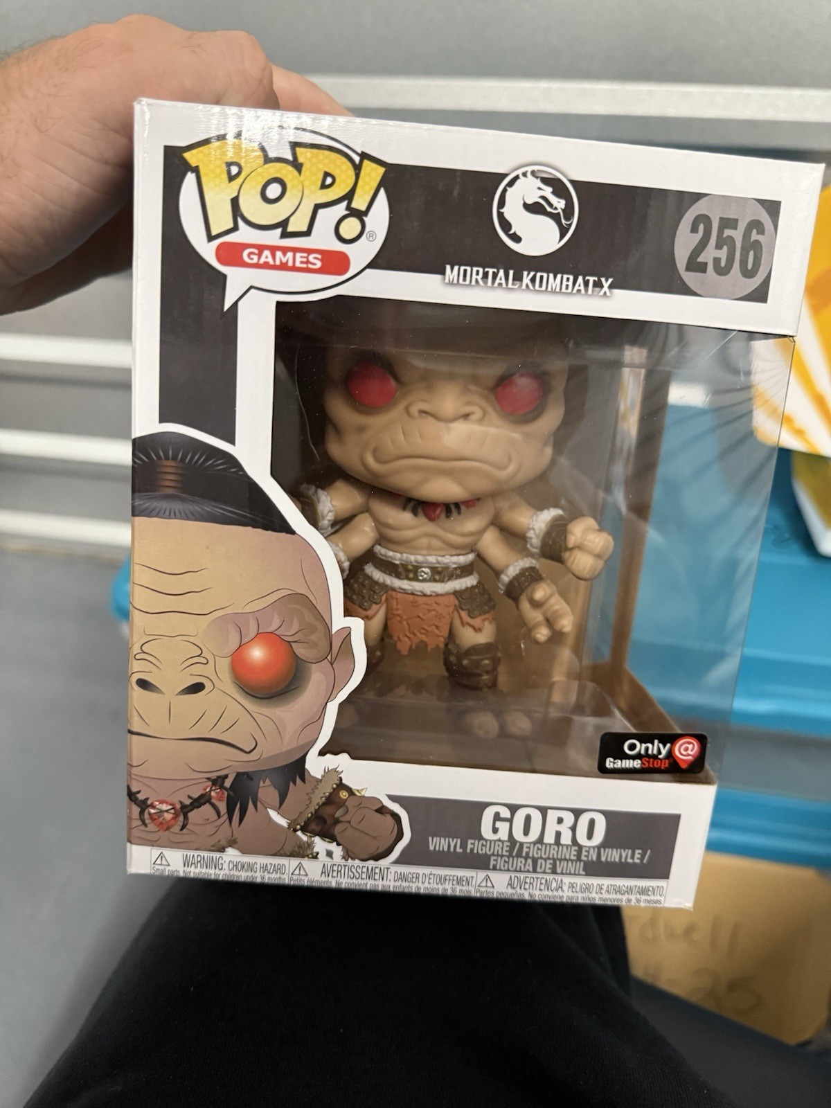 Funko Pop Games Mortal Kombat x #256 Goro 6-inch Vinyl Figure GameStop