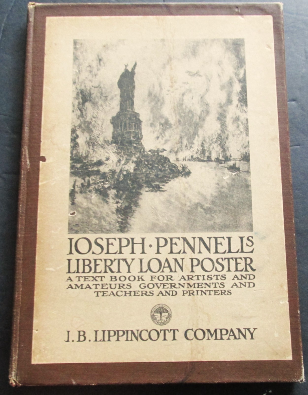 Orig WW1 1918 Liberty Loan Poster Book by Joseph Pennell A TEXTBOOK FOR ARTISTS