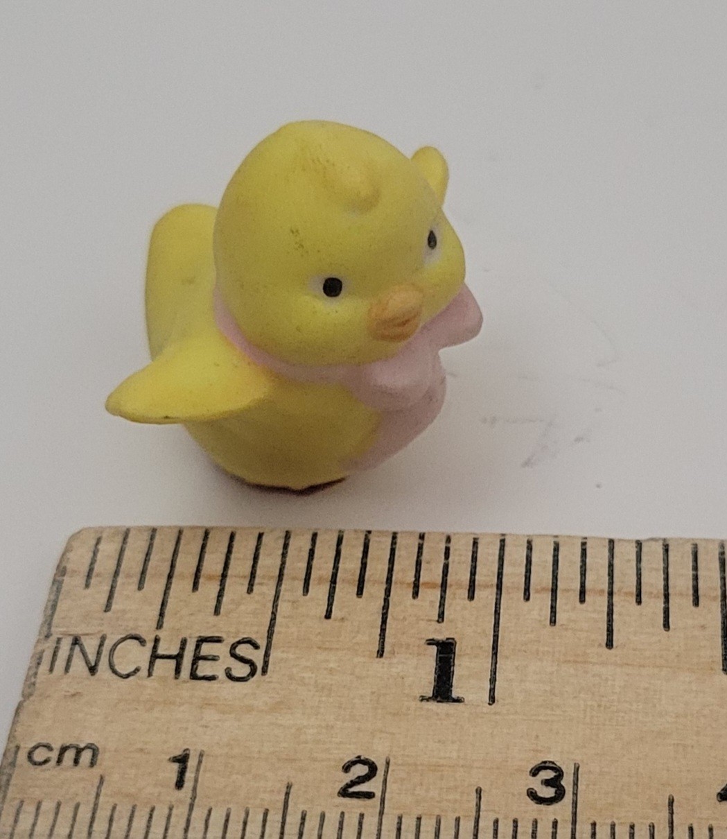 Miniature Yellow Baby Chick Figurine