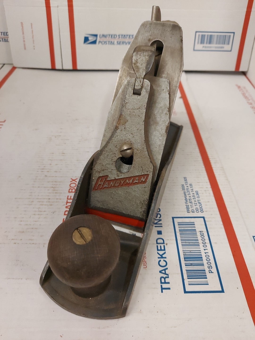 Vintage Stanley Handyman No. H1204 (12-204) Smooth Bottom Wood Plane Tools USA