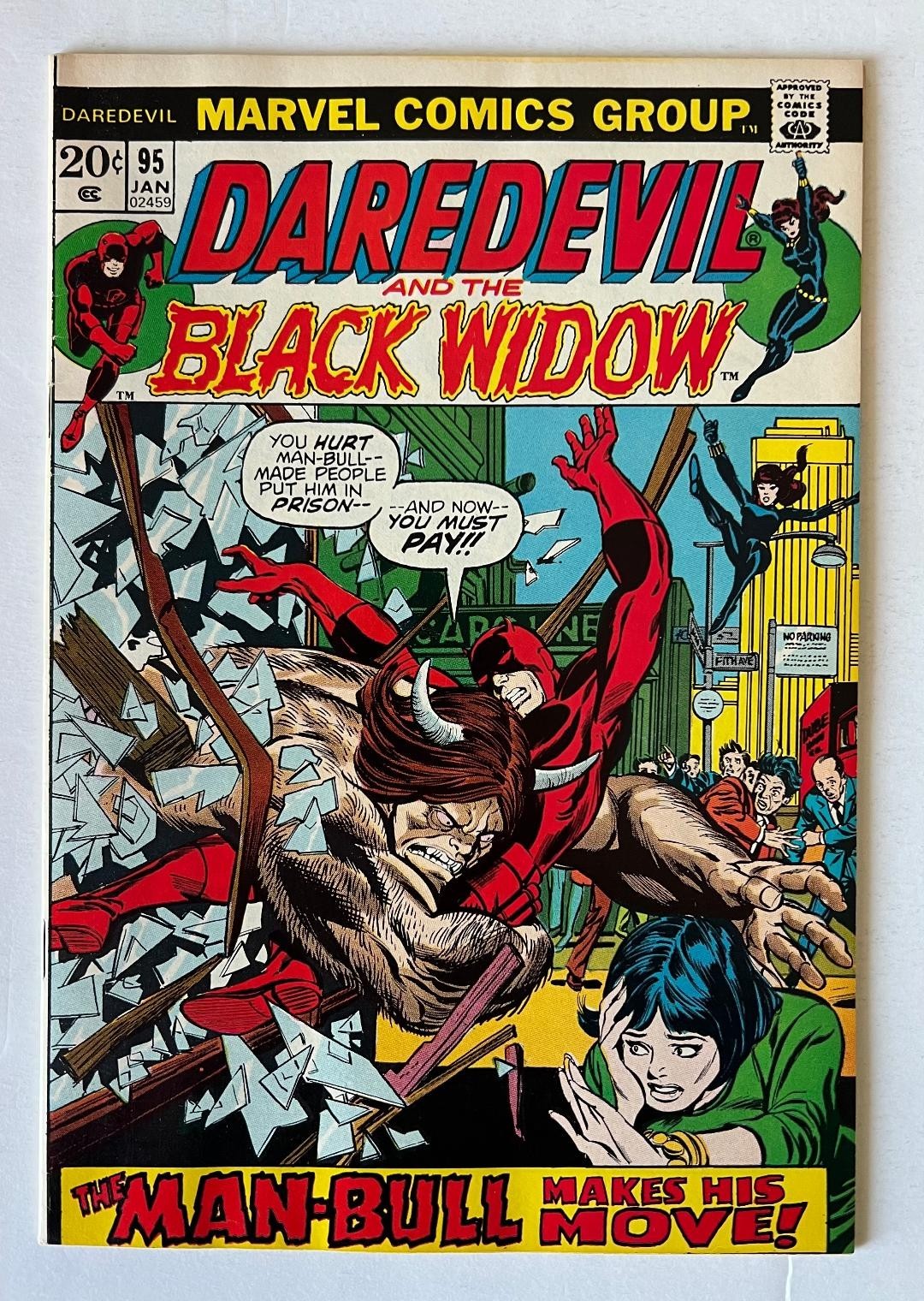 DAREDEVIL # 95 | VF/NM 9.0  Man-Bull App.  | Colan/Palmer Art | Comb Ship 75 Cts