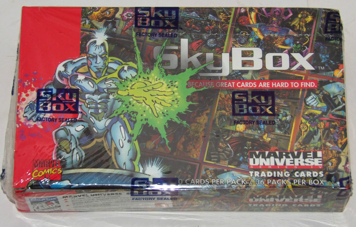 1993 Skybox Marvel Universe Series 4 Factory Sealed Box From Sealed Case