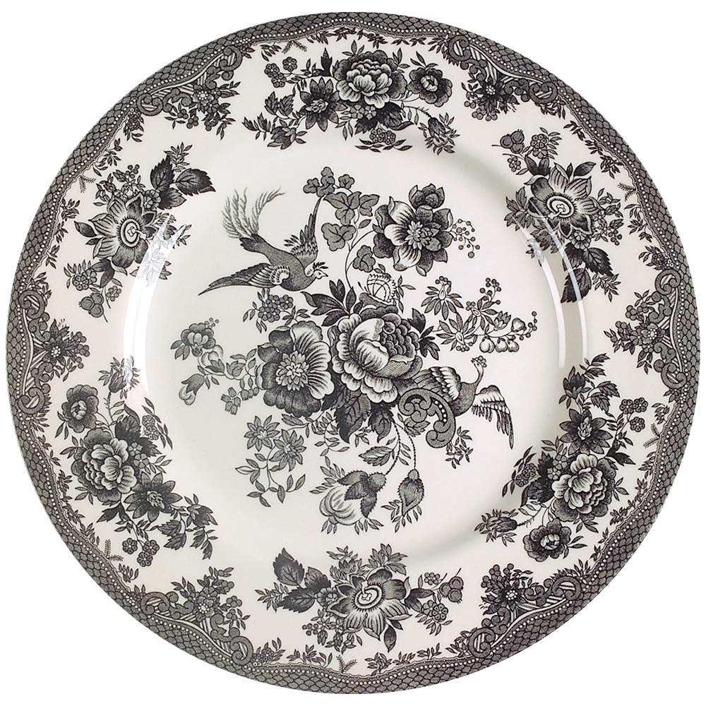 Royal Stafford Asiatic Pheasant Black Dinner Plate 5917507