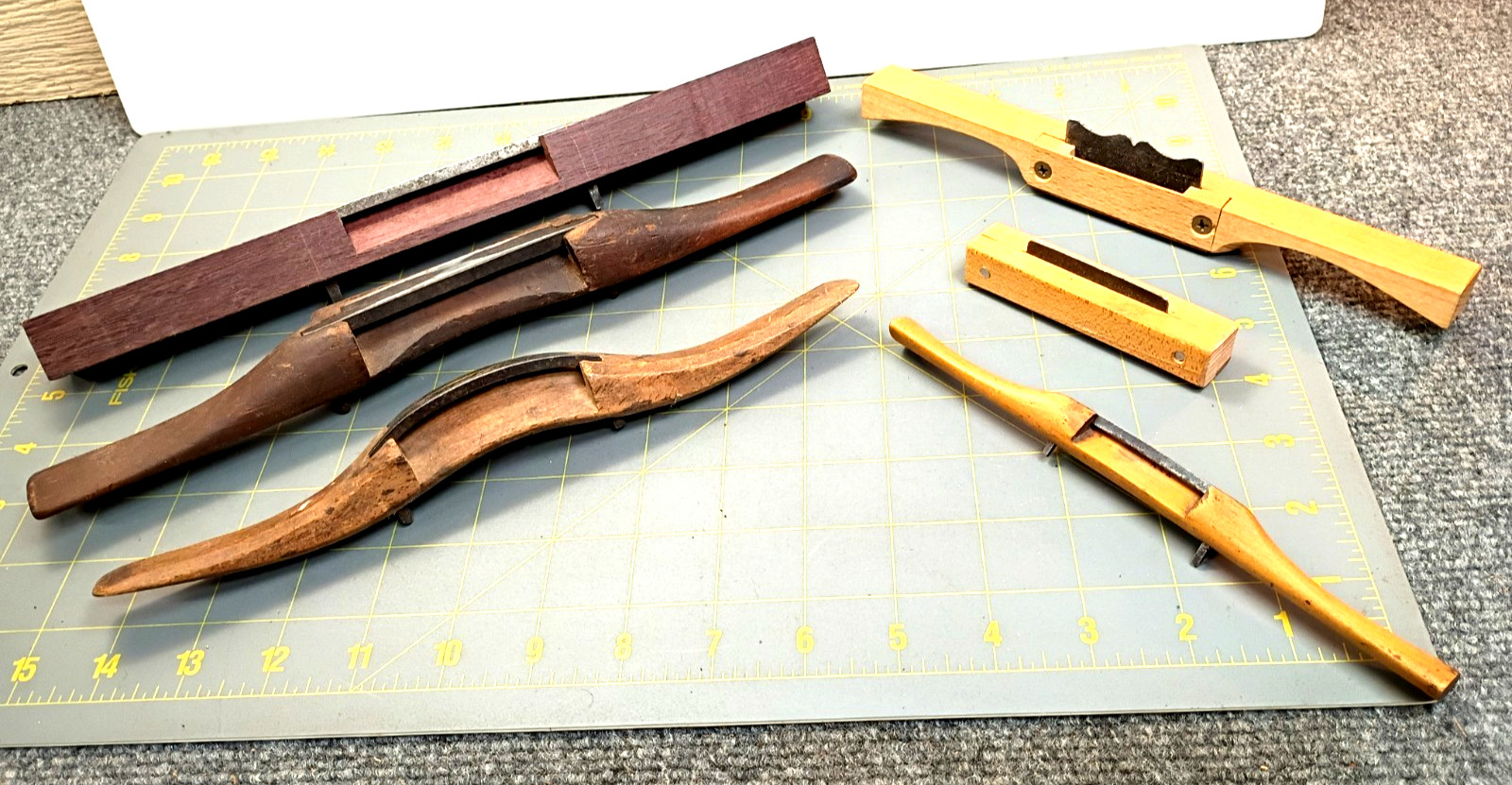 LOT Spokeshave Antique Old Draw Knife Unusual Unmarked Barn Find Weird KU