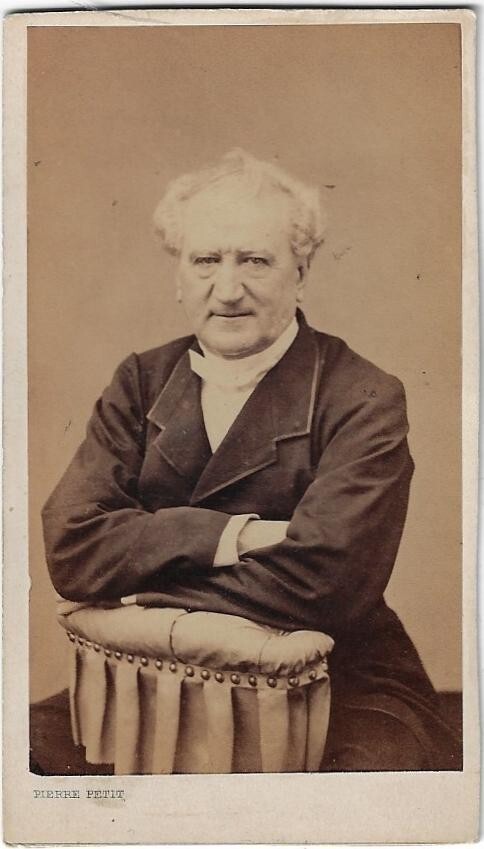 Original Photo cdv c1865 Jean-Baptiste F. Provost actor comedian Pierre Petit