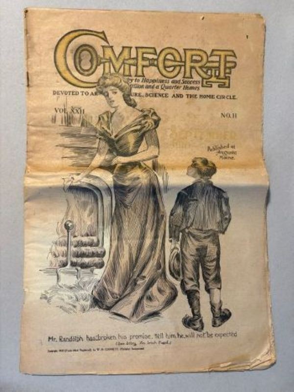 Comfort Magazine Sept. 1910  Vintage Newspaper Devoted to Art Literature Science