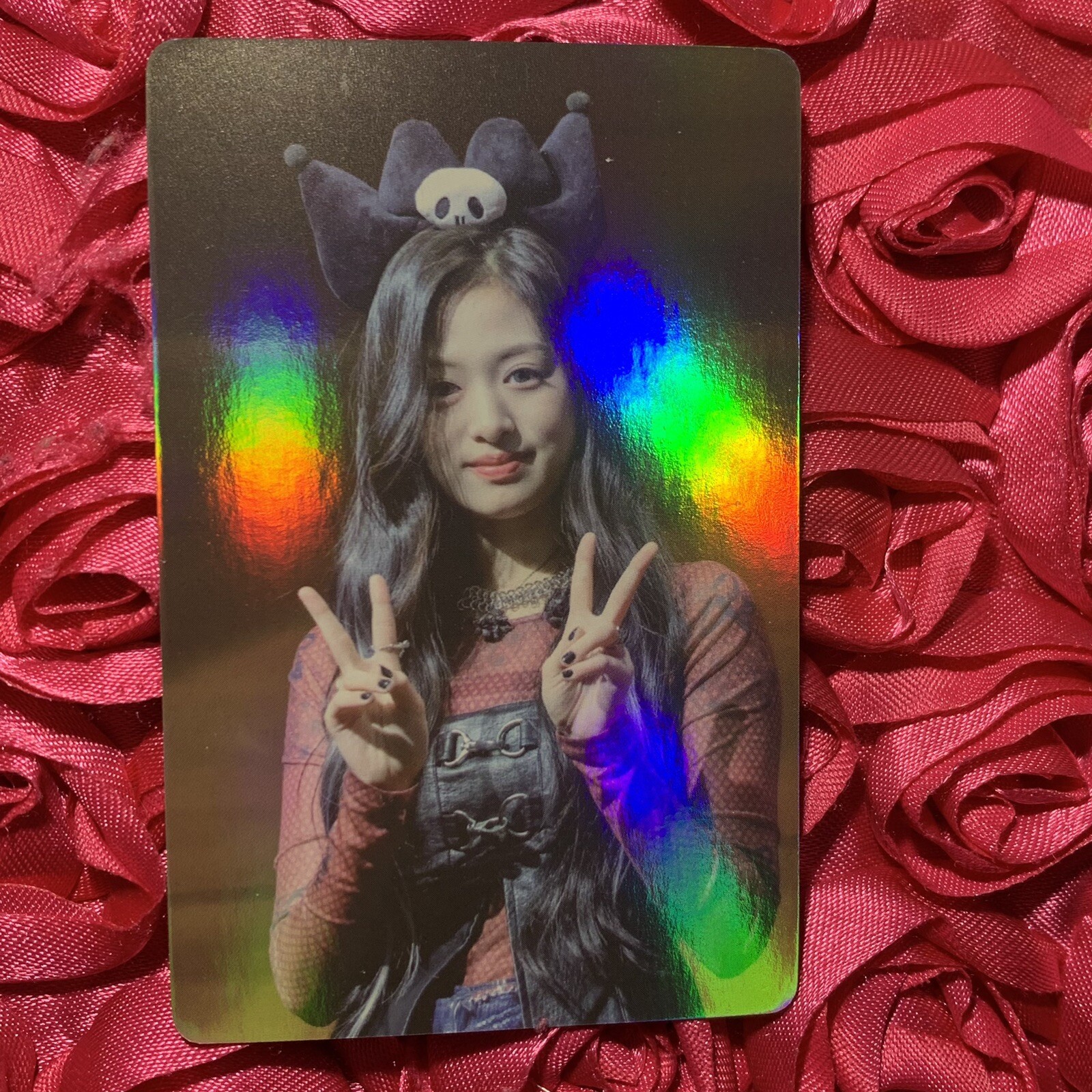 Ahyeon BABYMONSTER Like That KPOP Girl Photo Idol Shiny Card Kuromi