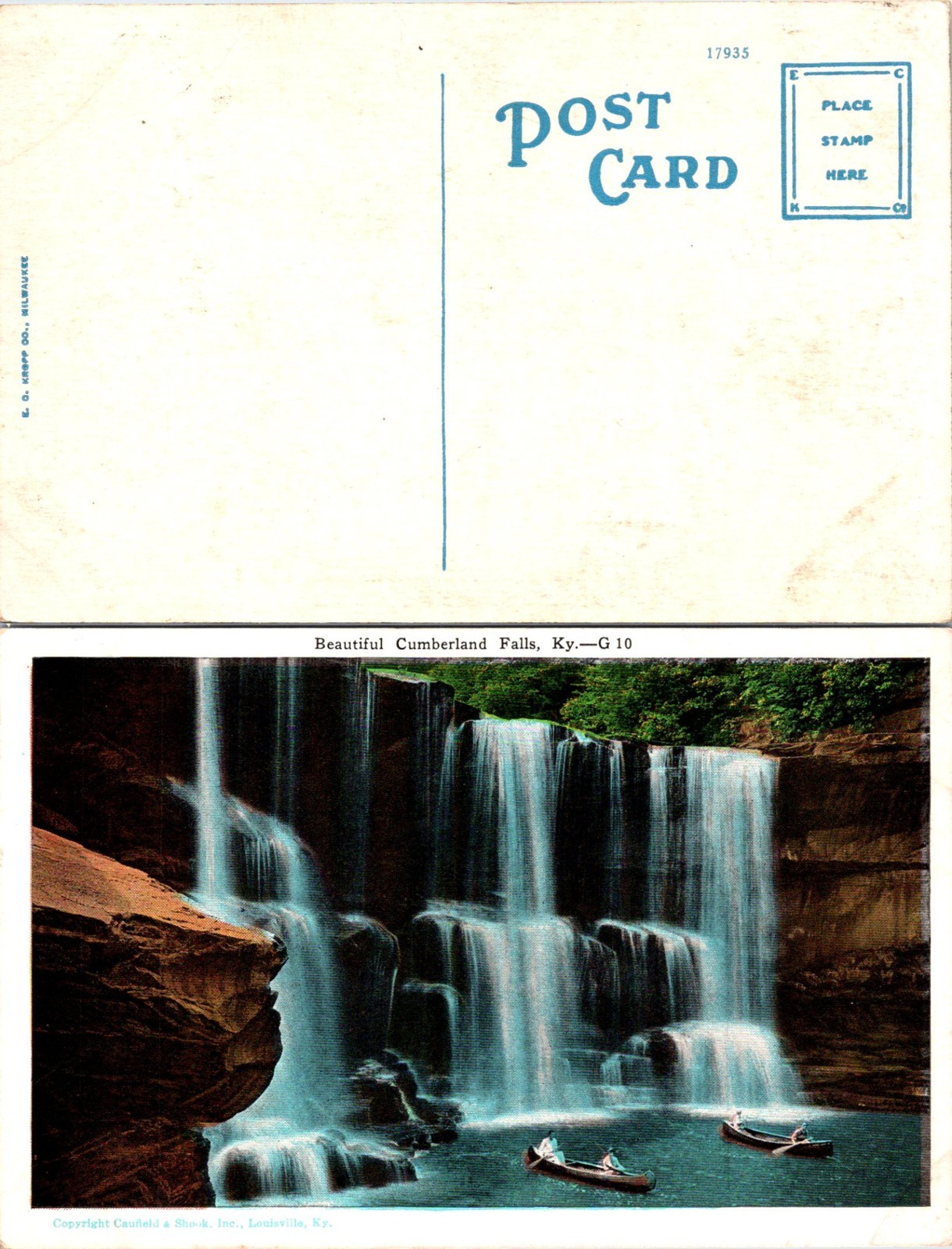 Beautiful Cumberland Falls, Kentucky Postcards unused 56143