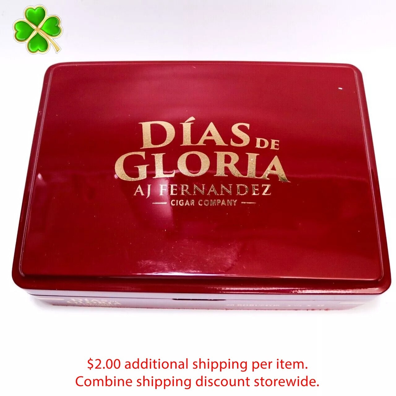 Dias De Gloria Robustos Empty Wood Cigar Box 9.5\