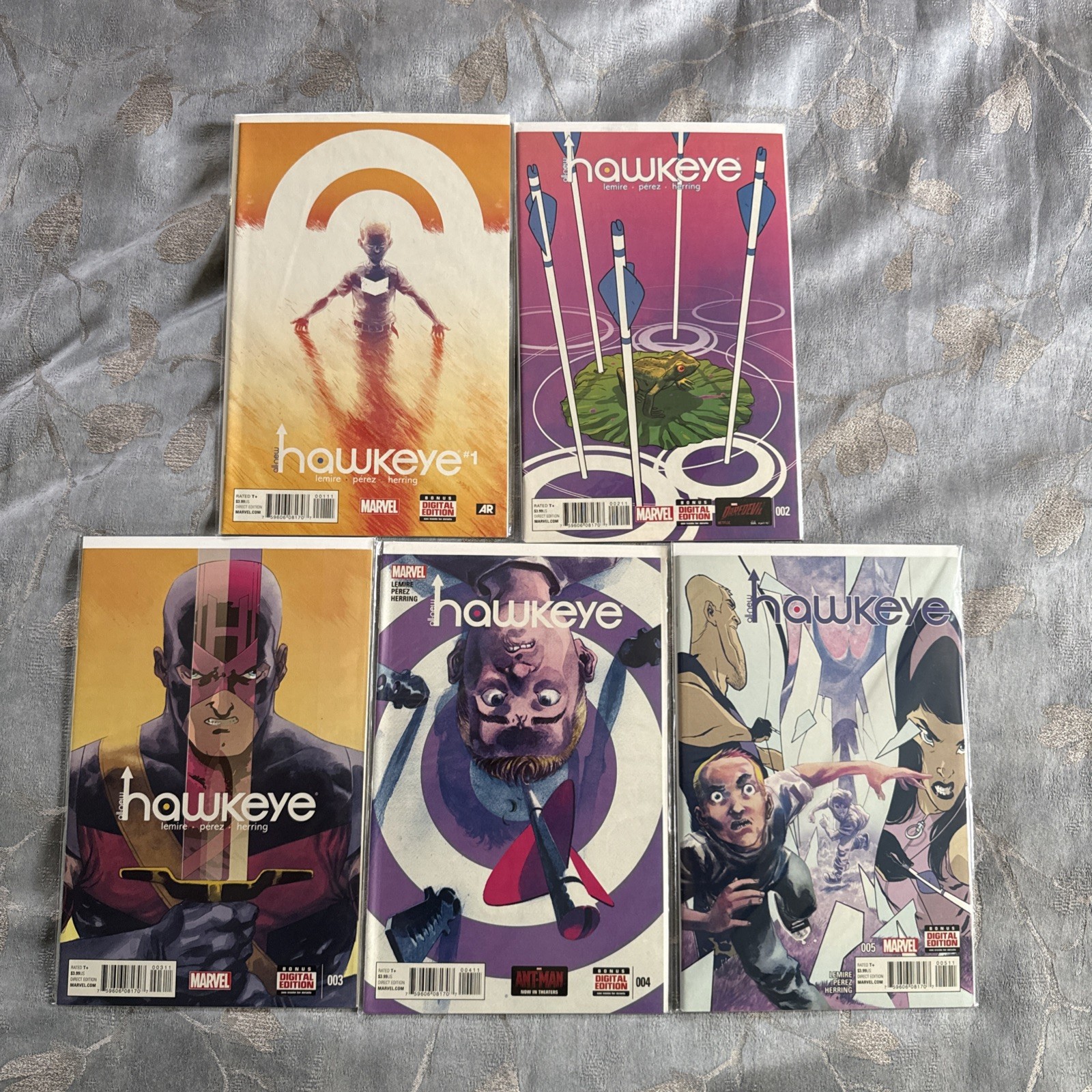 ALL NEW HAWKEYE 1-5 MARVEL COMICS Complete Lot Set LEMIRE 2015 Perez ALL NEW HAWKEYE 1-5 MARVEL COMICS Complete Lot Set LEMIRE 2015 Perez