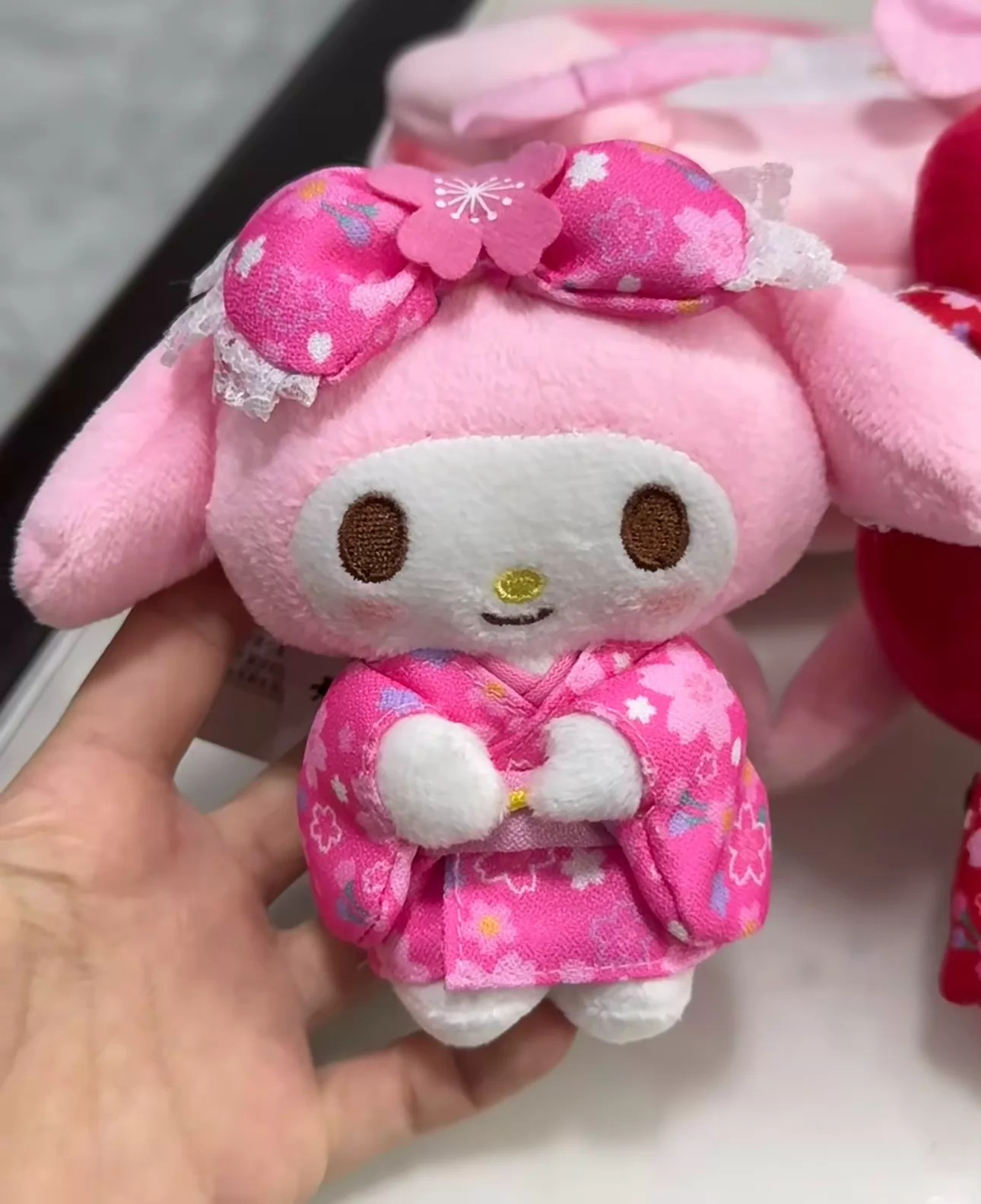 Sanrio My Melody Pink Sakura Kimono Charm Plush Doll Gift Kids Toy