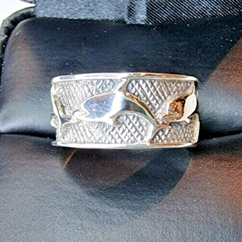 CHERYL WADSWORTH 925 STERLING SILVER DOLPHINE RING SIZE 7 CHERYL WADSWORTH 925 STERLING SILVER DOLPHINE RING SIZE 7