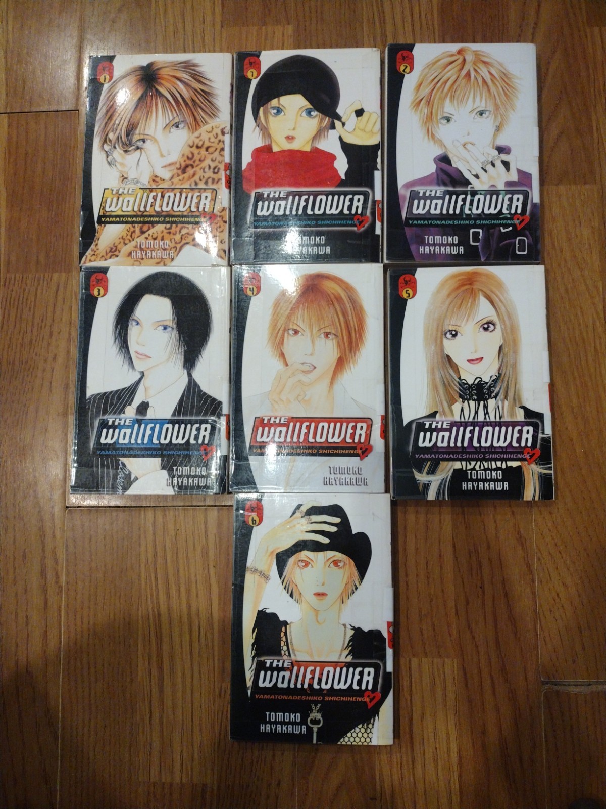 Lot of 7 Tomoko Hayakawa THE WALLFLOWER Volume 1,1-6 In English Retired Library
