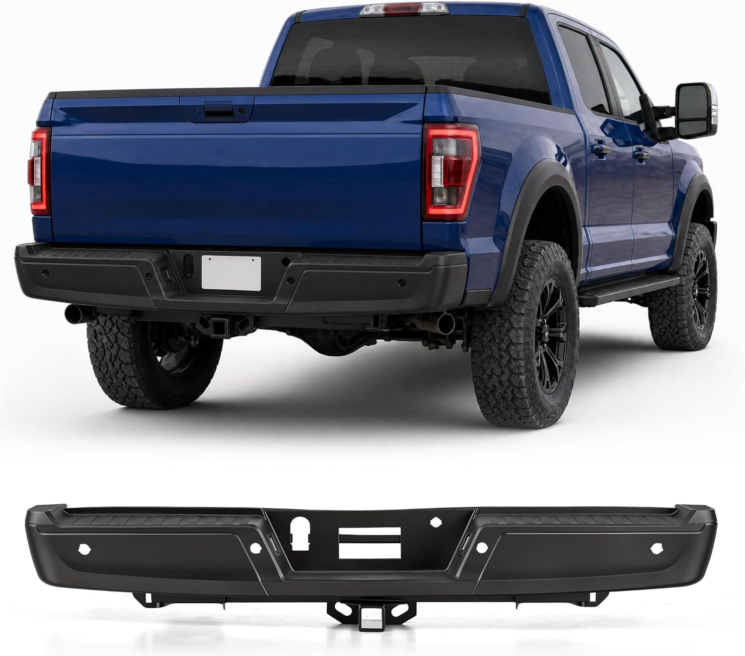 Rear Bumper Assembly Compatible with 2021 2022 2023 2024 Ford F150 F-150 Replace