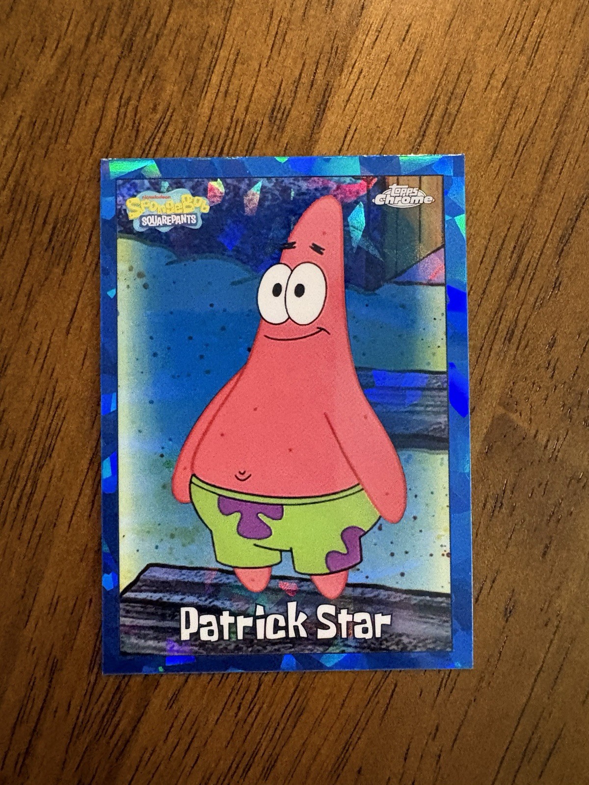 2025 Topps Chrome SpongeBob Squarepants Sapphire Patrick Star #24 B