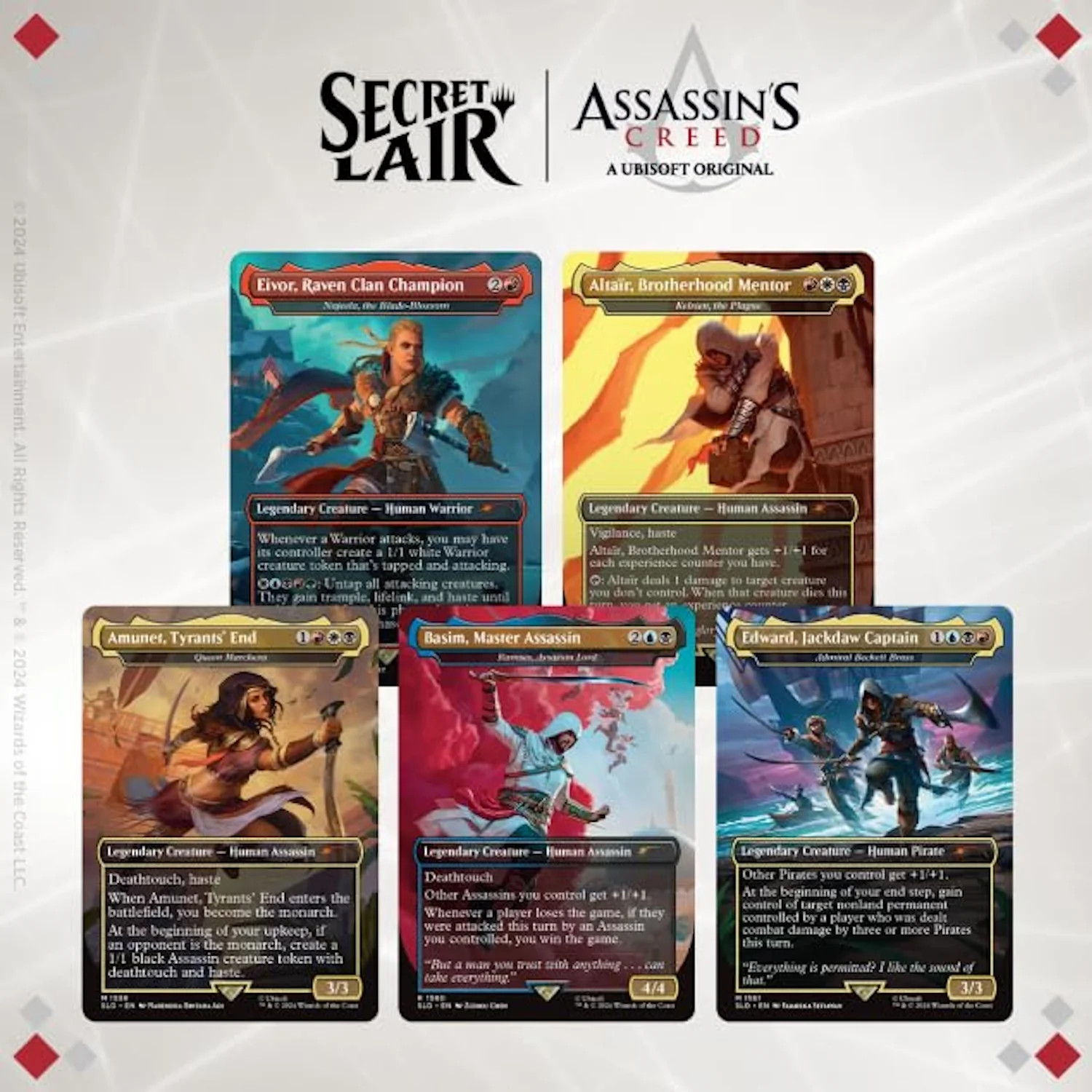 Magic: The Gathering TCG: Secret Lair Assassins Creed Lethal Legends - Rainbow F Magic: The Gathering TCG: Secret Lair Assassins Creed Lethal Legends - Rainbow F