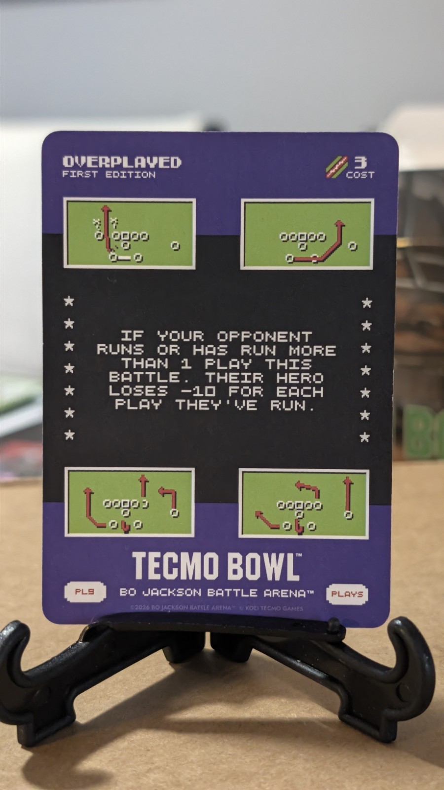 2026 Bo Jackson Battle Arena Tecmo Bowl Play Card PL9 Overplayed🔥🔥